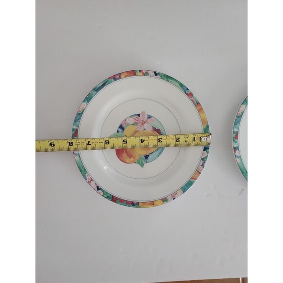 Mikasa Maxima  EXOTIC GARDEN  Fine China 8" Dessert Or Salad  Plates (2) - Picture 3 of 3